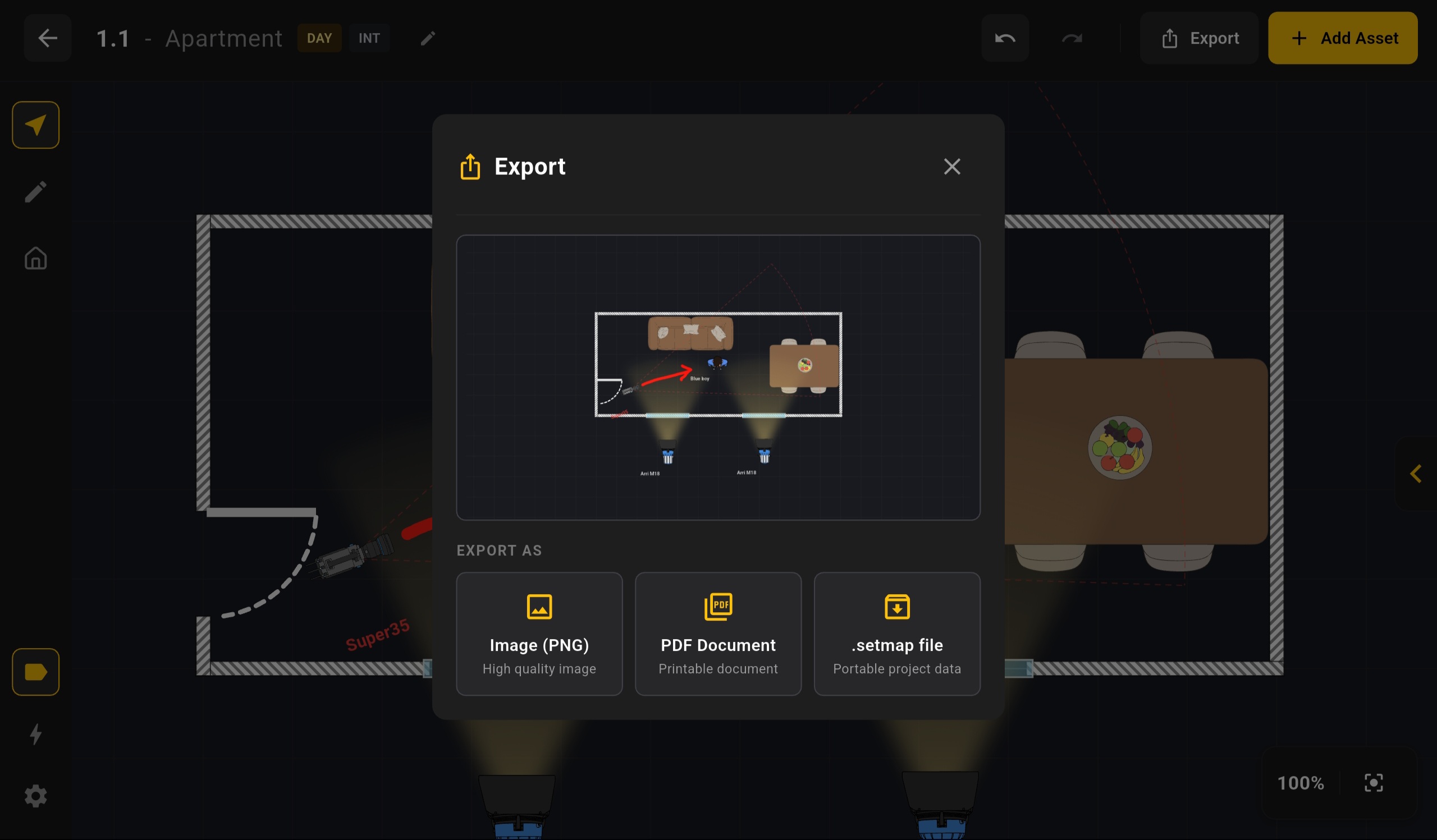 Granular Export System in Setmap